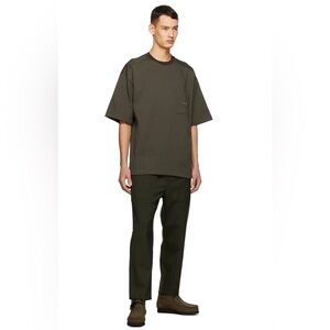 OAMC Cropped Drawcord Trousers - Deep Green
